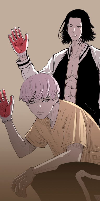 노동본색 웹툰 표지 (지뚱)