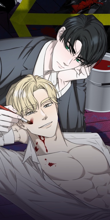 오컬트 로맨틱 코미디![개정판] 웹툰 표지 (도현,리팬,우주,두당)