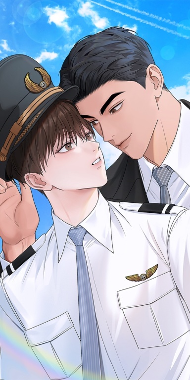 원웨이 플라이트 (One-way Flight) [개정판] 웹툰 표지 (허건,체돌,육손이)