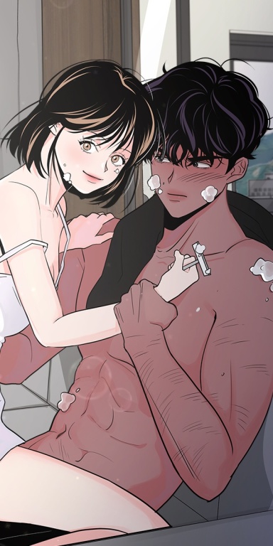 털털한 사정 웹툰 표지 (해야해,햄토스)