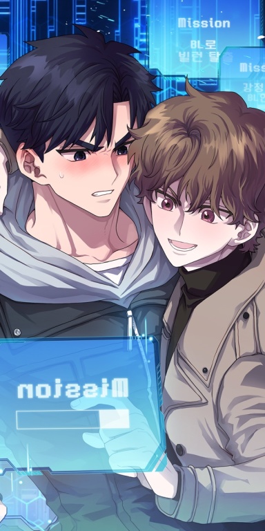비엘로 빌런 탈출 웹툰 표지 (RK)