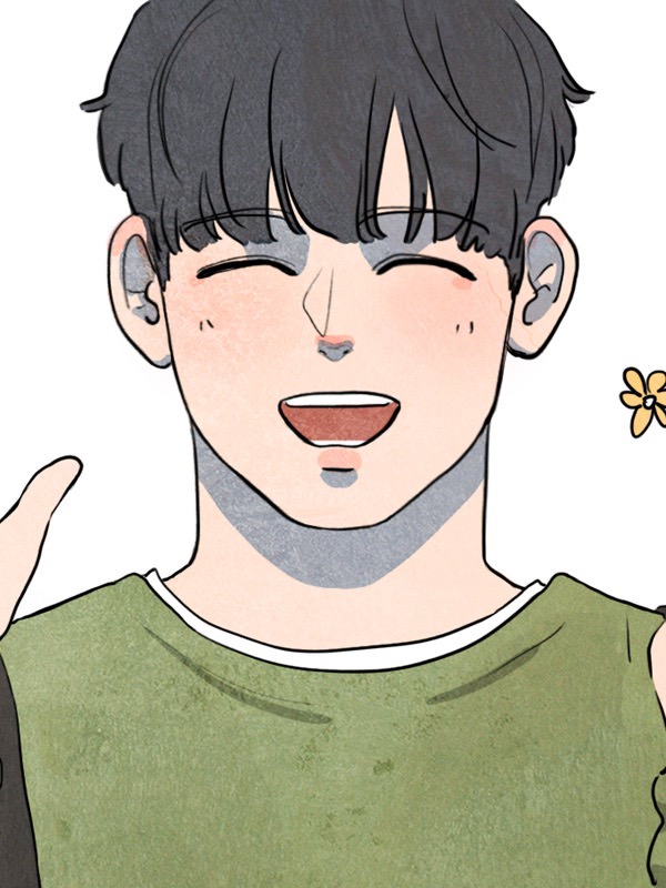 잘생김의 미학 웹툰 표지 (펭귄)