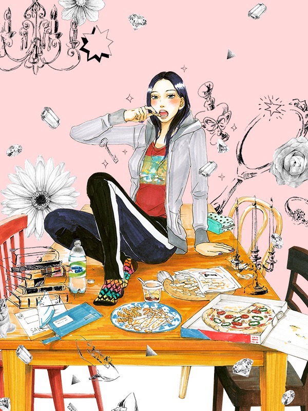 여자의 집 웹툰 표지 (토리카이 아카네)