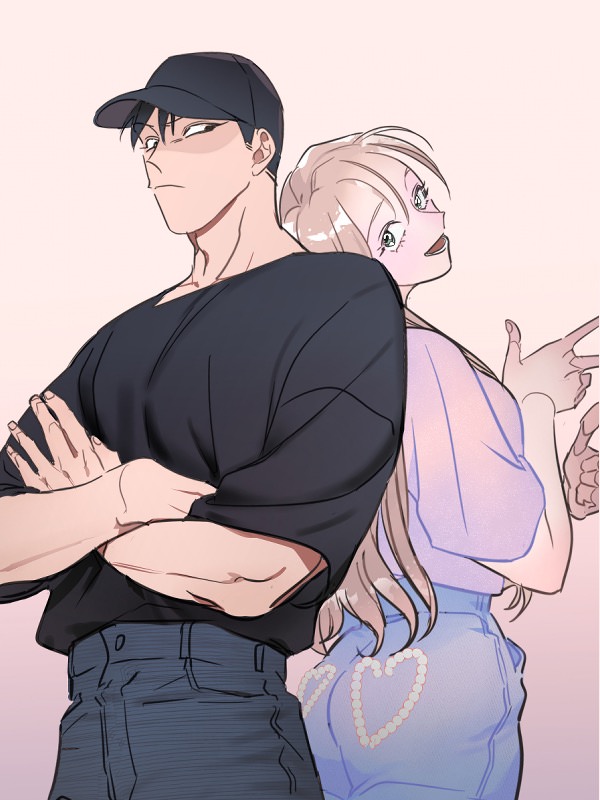 배달부들 웹툰 표지 (우주)