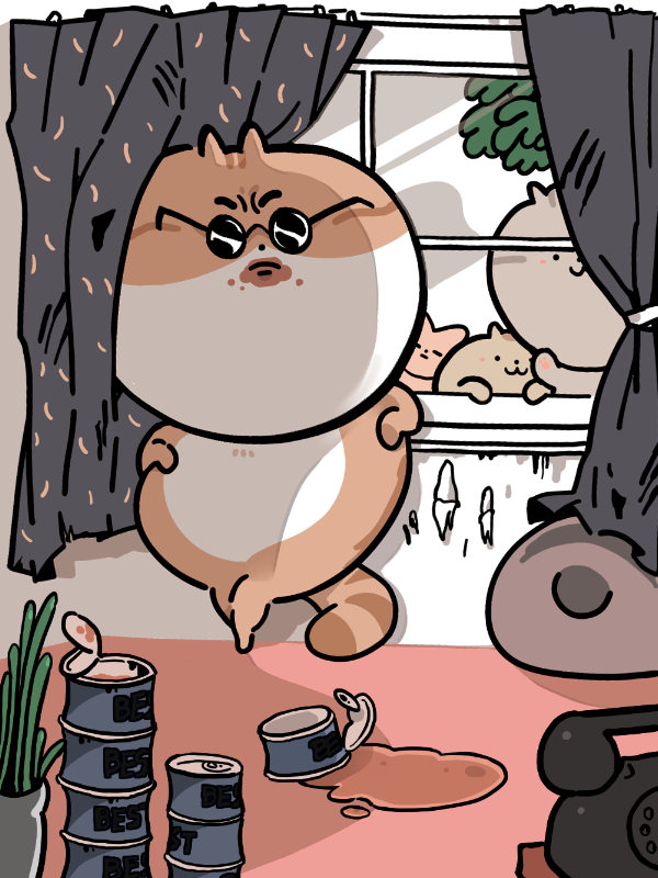 주먹꾹 웹툰 표지 (캐너피)