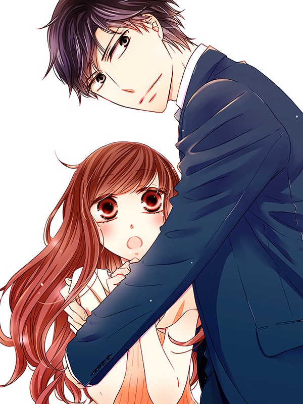 사장님, 그 키스의 이유를 알려줘요. 웹툰 표지 (쿠레나이 카오루,아이치 시라카와)