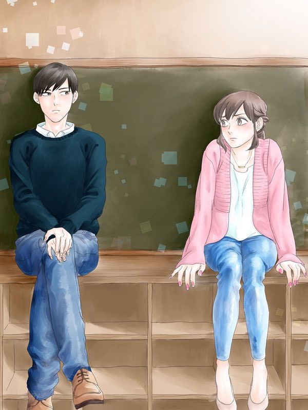 난 널 좋아하지 않을거야! 웹툰 표지 (시바타 히카리)