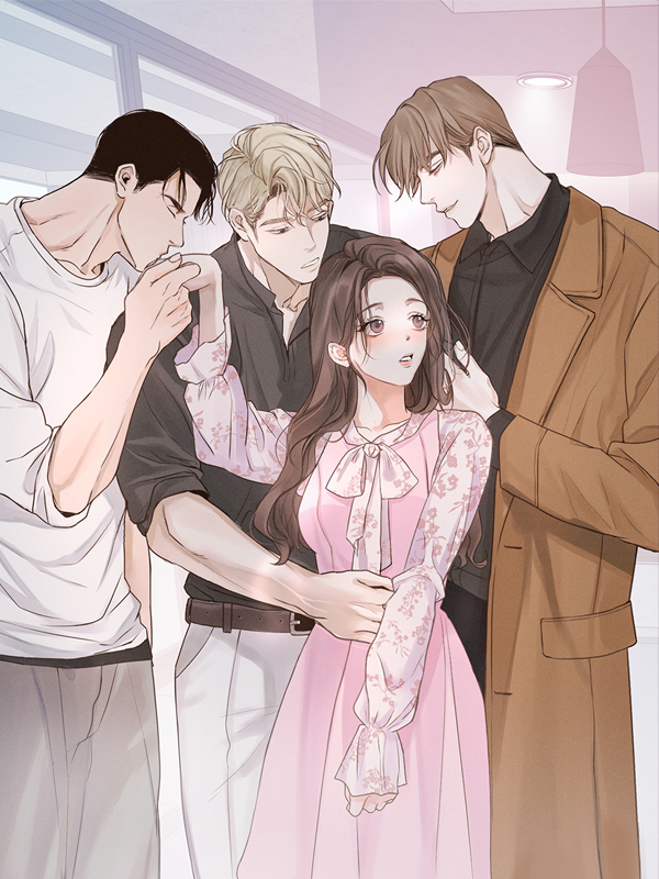 내 침대로 오는 남자들 [개정판] 웹툰 표지 (정해진,앵,김살구)