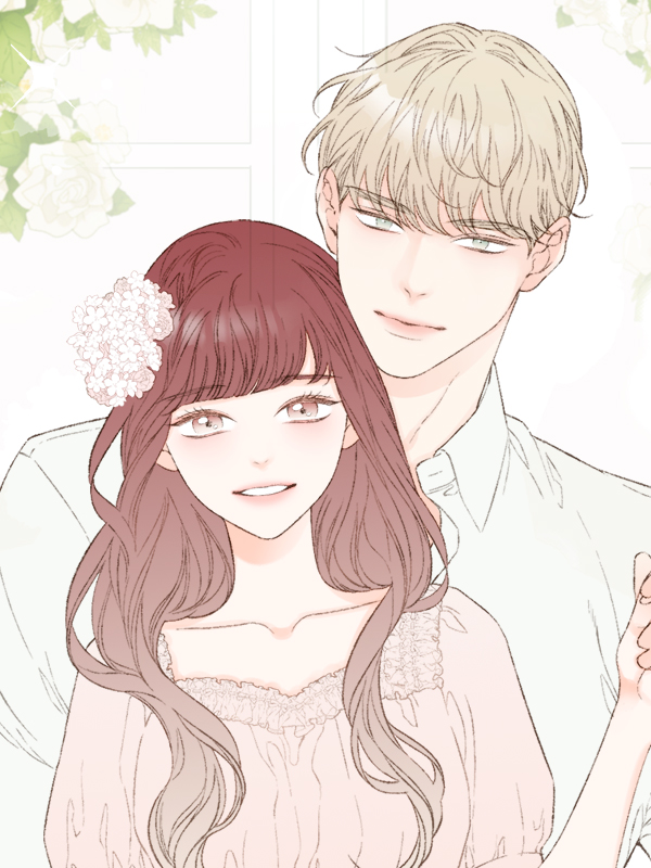 로맨틱 마블링 웹툰 표지 (한결)