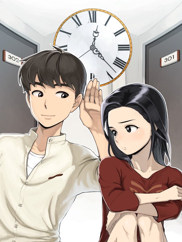앞집의 시간표 웹툰 표지 (차에)