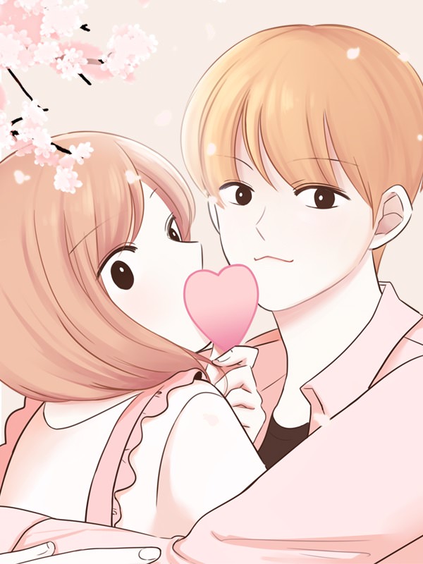 분홍분홍해 웹툰 표지 (토마토)