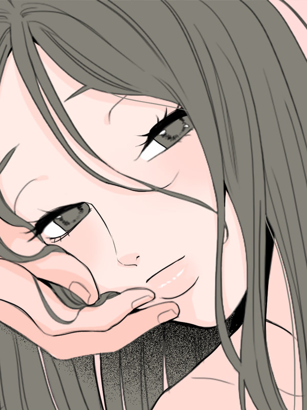래빗홀 웹툰 표지 (하양지,영모)