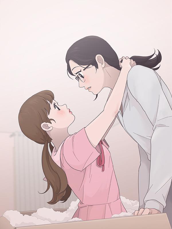 소녀샵 웹툰 표지 (유기)
