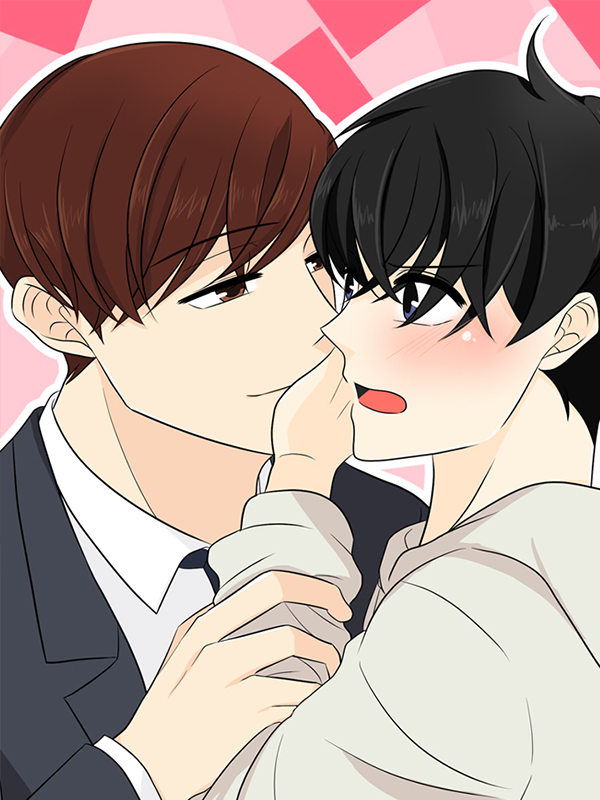 두근두근 사내연애 웹툰 표지 (푸픈)