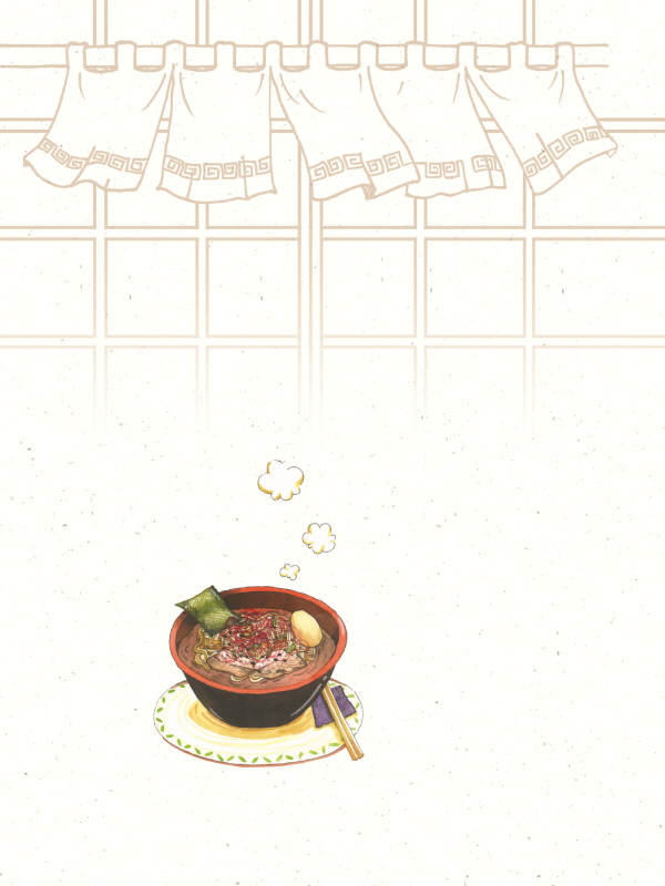 라멘대백과 웹툰 표지 (야마다 코우이치)