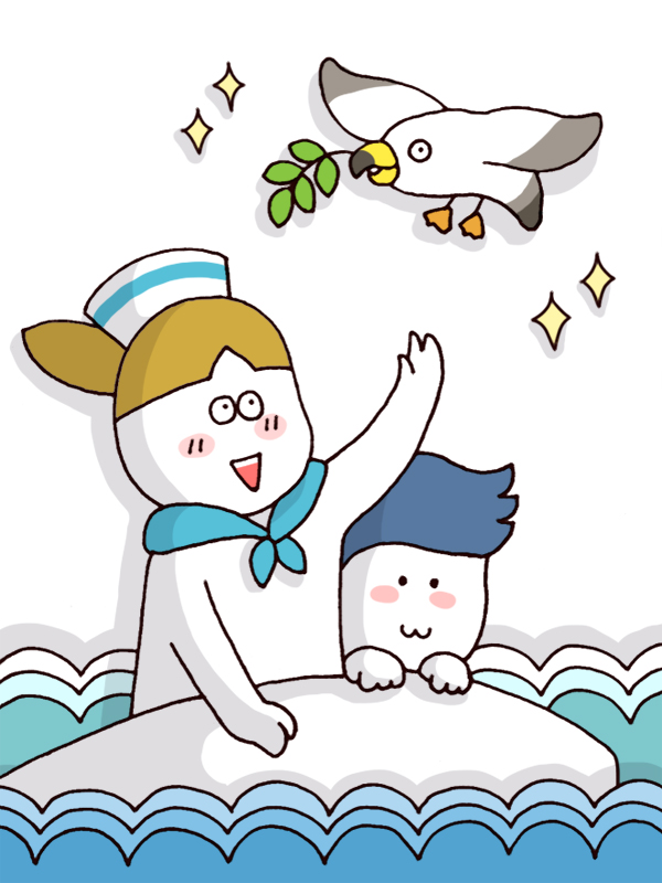 오늘도 항해 웹툰 표지 (윙브릿지)