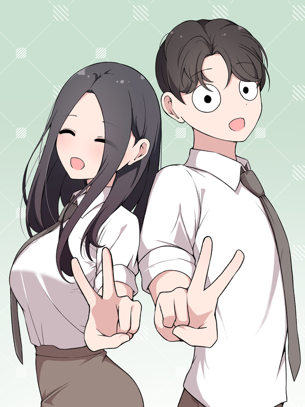 옆자리 짝꿍의 비밀 웹툰 표지 (채군)