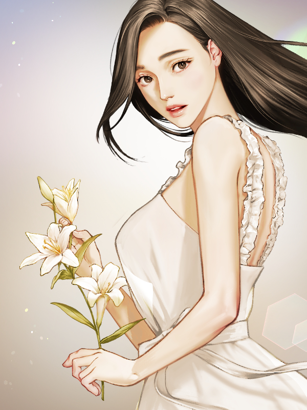 의붓누나 웹툰 표지 (퍼플망고,녕챤)