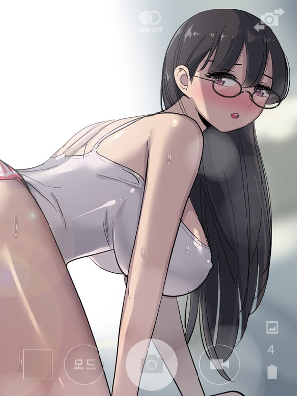 오늘은 너 웹툰 표지 (입술,달그림자)