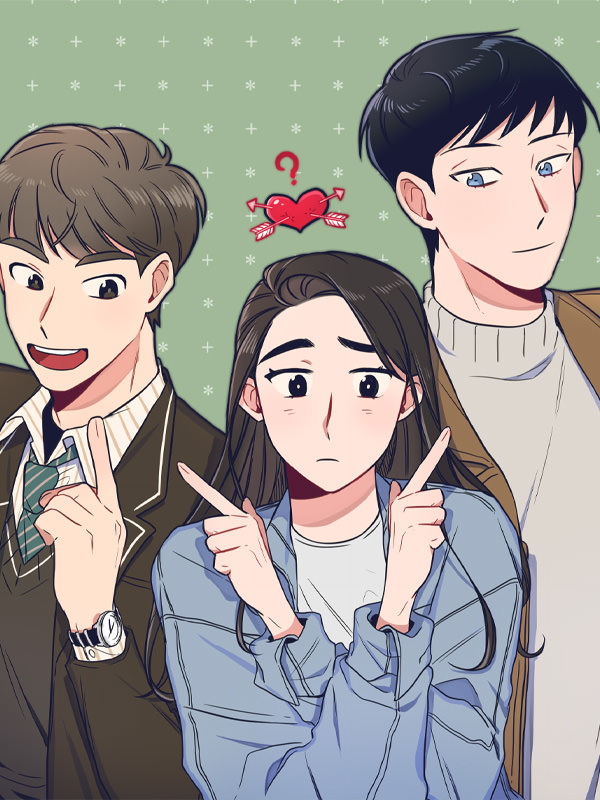 정해진 첫사랑 웹툰 표지 (홍혜)