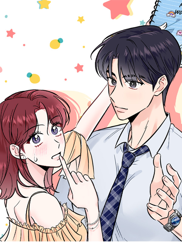 구최애로부터 비밀을 사수하라! 웹툰 표지 (선마,네치)