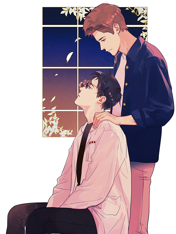 오늘 밤바람 웹툰 표지 (lamatter)