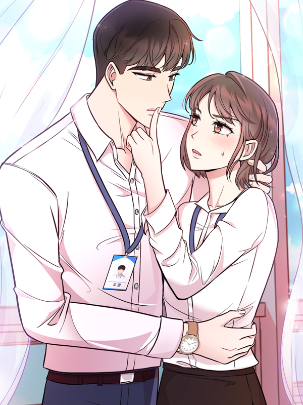 사내 연애에서 살아남기 웹툰 표지 (호라,콘코,숑쿡)