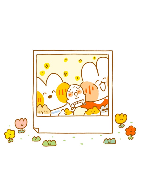 달고나 육아일기 웹툰 표지 (달고나)