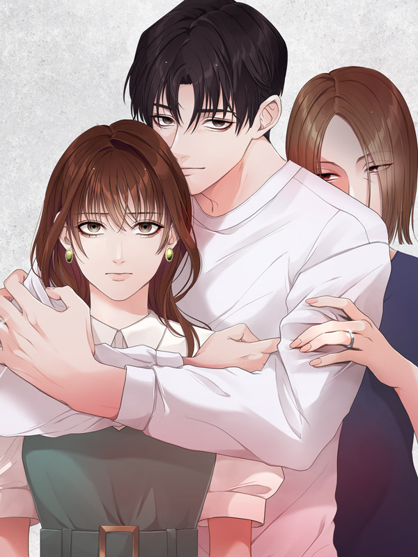 위장 독신 -나의 남친은 기혼자였다- 웹툰 표지 (쿠니이 케이,이치카 아이자와)