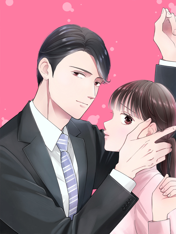 소금 타입 상사가 너무 달콤해 웹툰 표지 (카자하나 유즈루,센죠 치에리,가쥬마루)
